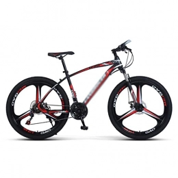 LZZB Mountain Bike LZZB 26 inch Mountain Bike Carbon Steel MTB Bicycle with Disc-Brake Suspension Fork Cycling Urban Commuter City Bicycle Suitable for Men and Women Cycling Enthusiasts / Red / 24 Speed
