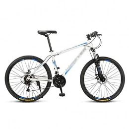 LZZB Mountain Bike LZZB Adult Mountain Bike 26-Inch Wheels 24 / 27-Speed Shifter Dual Disc Brakes with Carbon Steel Frame / Blue / 24 Speed