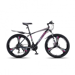 LZZB Mountain Bike LZZB Mens Mountain Bike 27.5-Inch Wheels, Carbon Steel Frame, 24 / 27 Speed Shifters, Front and Rear Disc Brakes, Multiple Colors(Size:27 Speed, Color:Black) / Purple / 27 Speed