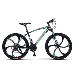 LZZB Mountain Bike LZZB Mountain Bike 21 / 24 / 27 Speed 26 Inches Wheels Dual Disc Brake Carbon Steel Frame Bicycle Suitable for Men and Women Cycling Enthusiasts / Green / 24 Speed