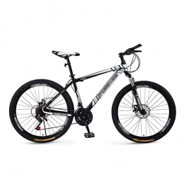 LZZB Mountain Bike LZZB Mountain Bike Men and Women Professional 21 Speed Gears 26 inch Bicycle, High-Disc Steel Frame, Double Disc Brake, Lockable Fork with Comfortable Saddle(Size:21 Speed, Color:Red) / Black / 21 Speed
