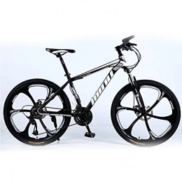 SHUI Mountain Bike SHUI 26 Inch Adult Mountain Bike Magnesium-aluminum Alloy MTB Bicycle With 17 Inch Frame Double Disc-Brake Suspension Fork Cycling Urban Commuter City Bicycle 10-Spokes Black-27sp