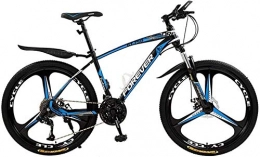 Smisoeq Mountain Bike Smisoeq 21 / 24 / 27 / 30 26 inches bicycle speed mountain bike, mountain bike hard tail, double seats with adjustable lightweight bicycle disc (Color : Black blue, Size : 24 Speed)
