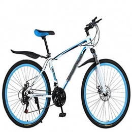 WXXMZY Mountain Bike WXXMZY Aluminum Alloy Bicycles, Carbon Fiber Male And Female Bicycles, Dual Disc Brakes, Ultra-light Integrated Mountain Bikes (Color : A, Inches : 24 inches)
