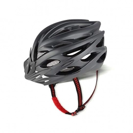 A-N Adult Bike Helmet CPSC Certified with LED Light, Detachable Visor and Replacement Lining for Road Cycling,Mountain Biking, BMX Riding (Grey)