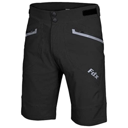 FDX Clothing Fdx MTB Cycling Shorts Men's - Lightweight, Breathable, Quick Dry Mountain Bike Nomad Shorts with Adjustable Waistband, Zipper Pockets - Loose Fit Bicycle Training, Outdoor Sports, Running, Climbing