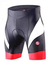 Souke Sports Mountain Bike Short Souke Sports Men's Cycling Shorts 4D Padded Road Bike Shorts Breathable Quick Dry Bicycle Shorts, Red L