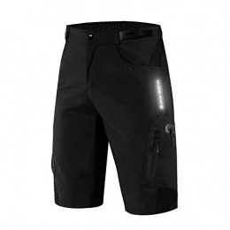 WBNCUAP Mountain Bike Short WBNCUAP Bicycle hiking shorts mountain bike riding breathable five-point shorts downhill pants with silicone panties (Color : Black, Size : X-Large)