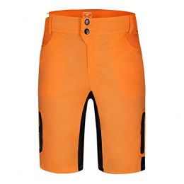 WBNCUAP Mountain Bike Short WBNCUAP Off-road motorcycle mountain road bike downhill pants water repellent riding shorts casual pants five-point pants (Color : Orange, Size : Small)