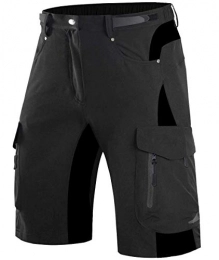 Wespornow Mountain Bike Short Wespornow Mountain-Bike-MTB-Shorts for Men (Black, XXL)