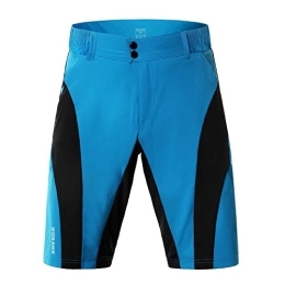 WOSAWE Clothing WOSAWE Men’s Cycling Short Waterproof Lightweight Mountain Bike 1 / 2 Pants + 3D Padded Gel Breathable Bicycle Underwear (BC431 Blue S)