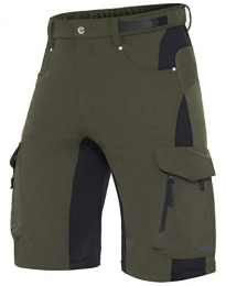 XKTTAC Mountain Bike Short XKTTAC Men's-Mountain-Bike-Shorts MTB Shorts with 6 Pockets (Green, Large)