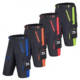 Zee Apparel Mountain Bike Short Zee Apparel MTB Shorts for Men's Mountain Biking Shorts Fox Cycling Shorts Padded Baggy Downhill Cycling Men with Detachable Inner Lining Casual Wear for Outdoor Sports (Red, 3 Extra Large)