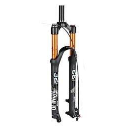 TISORT Forcelle per mountain bike TISORT Forcella MTB Forcella Ammortizzata for Mountain Bike 26 / 27.5 / 29 Corsa 100mm Forcella Ammortizzata Pneumatica MTB 1 / 8 Tubo Dritto / Conico QR 9mm (Color : Straight RL, Size : 26")