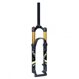VHHV Mountain Bike Fork VHHV Mountain Bike Alloy Suspension Forks 26 27.5 29 Inch 9mm (QR) Travel: 120mm MTB Air Fork 1-1 / 8 (Color : Yellow-manual lockout, Size : 29 inches)