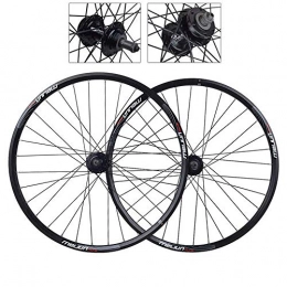 CHP Mountain Bike Wheel CHP 20 / 26 Inch Bike Wheelset MTB Bicycle Rear Wheel Double Walled Aluminum Alloy Mountain Bike Wheels Disc Brake Quick Release Bicycle Rim 7 8 9 Speed Cassette 32 Holes (Color : 26in)