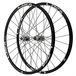 QHYRZE Mountain Bike Wheel QHYRZE Bicycle Wheelset 26 / 27.5 / 29 Inch Mountain Bike Quick Release Wheel Set 24H Rim Disc Brake Hub For 7 8 9 10 11 12 Speed Cassette 1680g (Color : Silver, Size : 27.5'')