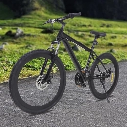 CHIMHOON Vélo de montagnes CHIMHOON VTT noir 26" en aluminium et acier au carbone 21 vitesses pour adultes, garçons, filles, femmes et hommes (165-185 cm)