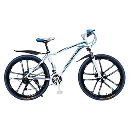 Dsrgwe vélo Dsrgwe VTT, VTT, Bicycles en Alliage d'aluminium léger Unisex, Double Frein à Disque et Suspension Avant, 26 Pouces Roue (Size : 27-Speed)