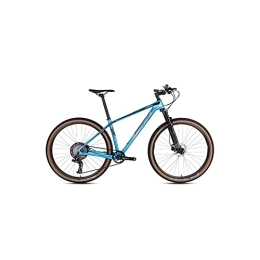 LANAZU Vélo de montagnes LANAZU Vélo pour Hommes, VTT Tout-Terrain en Fibre de Carbone 2.0, vélo Tout-Terrain à Transmission de 29 Pouces, adapté à la mobilité et à L'Aventure (E 29 x19 inch)