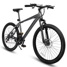 LANAZU Vélo de montagnes LANAZU Vélos pour Adultes, VTT à Cadre en Aluminium, vélos de Cross-Country à Freins à Disque, adaptés au Tout-Terrain et au Transport