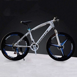 MJY vélo MJY Vélo 26 pouces VTT, vélo à queue dure en acier à haute teneur en carbone, vélo léger avec siège réglable, frein à disque double, fourche à ressort, H, 24 vitesses 6-11