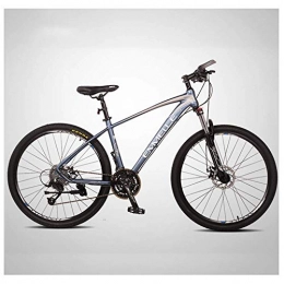 MJY Vélo de montagnes MJY Vélos de montagne à 27 vitesses, vélo de montagne à gros pneus de 27, 5 pouces, vélo de montagne à double suspension, cadre en aluminium, vélo pour femmes pour hommes, Bleu