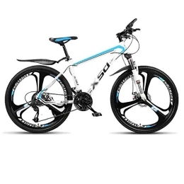 GAOTTINGSD vélo Vélo de Montagne Adulte VTT Vélo Route Vélos Adulte Ados Ville Shock Absorber vélo VTT Vitesse réglable for les hommes et les femmes double frein à disque ( Color : Blue-24in , Size : 27 speed )