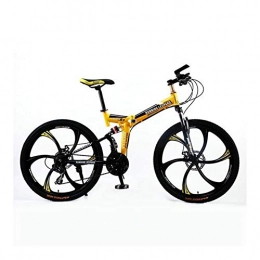NOLOGO vélo NoraHarry Flower Pliable 26 pouces en acier 21 vitesses Vélo VTT double frein à disque Route Racing Love sports (Color : Light Grey)