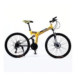 NOLOGO vélo NoraHarry Flower Pliable 26 pouces en acier 21 vitesses Vélo VTT double frein à disque Route Racing Love sports (Color : Orange)