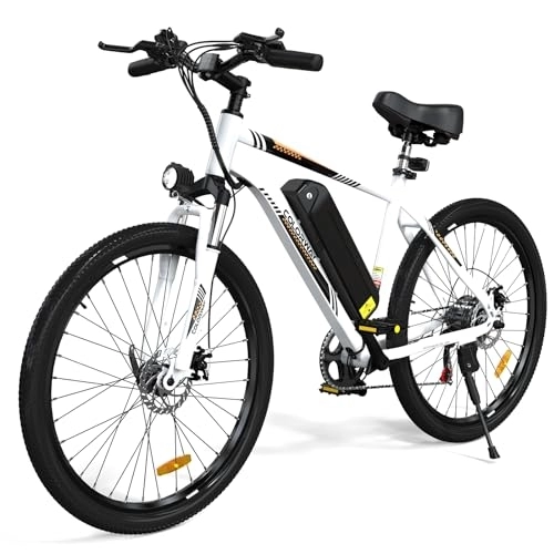 Mountain bike elettriches : COLORWAY 26" Bicicletta elettrica per adulti, Mountain Bike, EBike con batteria rimovibile 36V 15Ah, display LCD, doppio freno a disco, sedili ammortizzanti, autonomia fino a 45-100 km.