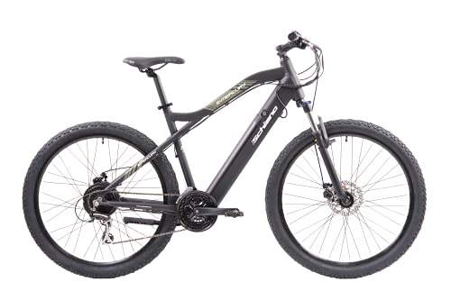 Mountain bike elettriches : F.lli Schiano E- Mercury, Bicicletta elettrica Unisex Adulto, Nera, 29