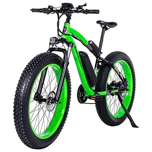 Mountain bike elettriches : GUNAI Bicicletta Elettrica Pieghevole Bici da Montagna 48V 1000W Ebike con Batteria al Litio da 26Velocità Sospensione Completa Premium e Cambio con Sedile Posteriore