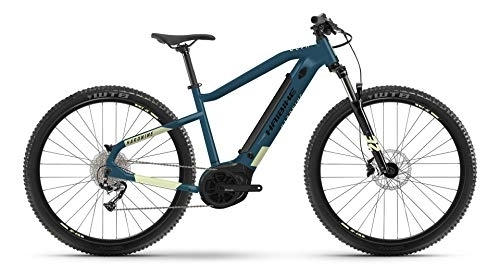 Mountain bike elettriches : HAIBIKE HardNine 5 29'' 120mm 9v 500Wh Bosch Blu 2021 Taglia 49 (eMTB Hardtail)