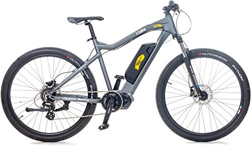 Mountain bike elettriches : i-Bike MTB Mud PRO 7, Mountain elettrica Unisex Adulto, Grigio, 50 cm