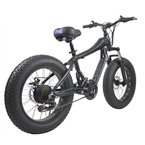 Mountain bike elettriches : Mountain Bike, Shift 4, 0 Pneumatico Largo Leggero E Alluminio Folding Bike con Pedali Portable Neve Bicicletta Beach Bike