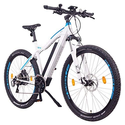 Mountain bike elettriches : NCM Moscow Plus Bicicletta elettrica da Trekking, 250W, Batteria 48V 16Ah 768Wh 27, 5" Bianco