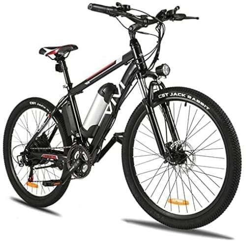 Mountain bike elettriches : VIVI Bicicletta Elettrica per Adulti Bici Elettriche da 26"con Motore da 250W, Batteria Rimovibile da 36V / 8 Ah / Cambio a 21 Velocità / Ricarica Chilometraggio Fino a 25 Miglia