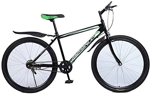 Mountain Bike pieghevoles : LPKK Pieghevole Bicyc, Biciclette Freni a Disco Doppio della Bici di Montagna della Strada da 26 Pollici in Acciaio 21 / 24 / 27-velocità Biciclette da Corsa Bicyc BMX Bik 0814 (Color : 24speed)