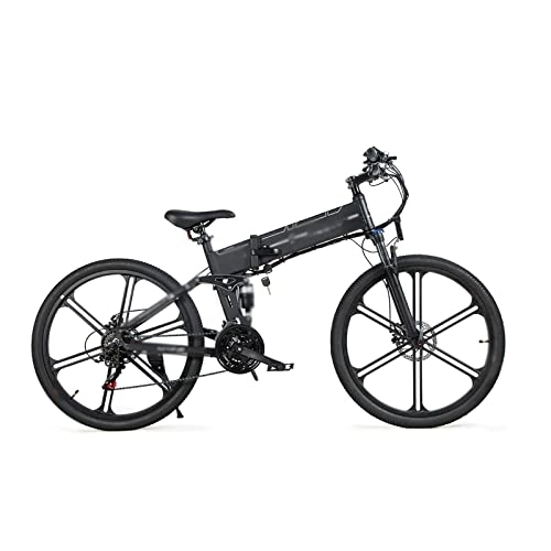 Bicicleta de montaña eléctrica plegables : LANAZU Bicicletas para Adultos, Bicicletas de montaña eléctricas, Bicicletas eléctricas Plegables, adecuadas para Viajar