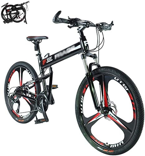 Bicicletas de montaña plegables : JXINGY Bicicletas de Carretera Plegables Material de aleación de Aluminio de aviación Frenos de Disco Dobles Bicicleta de montaña Ligera de 24 / 26 Pulgadas