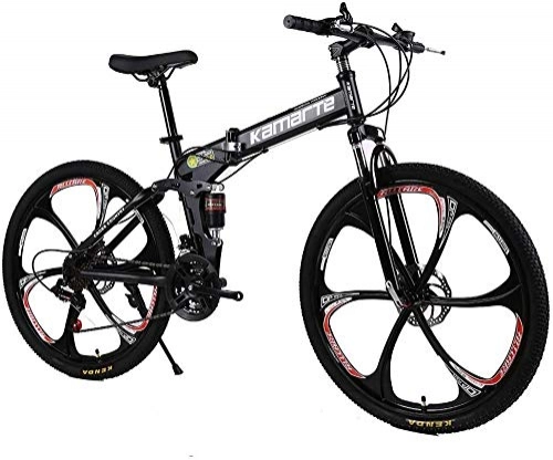 Bicicletas de montaña plegables : LPKK Bicicleta de 24 / 26 Pulgadas de Aluminio Montaña Bici del Camino de la Bicicleta Unisex de aleación de Bicicleta Plegable Bicicleta eléctrica 0814 (Color : 26 Inch, Size : 24 Speed)