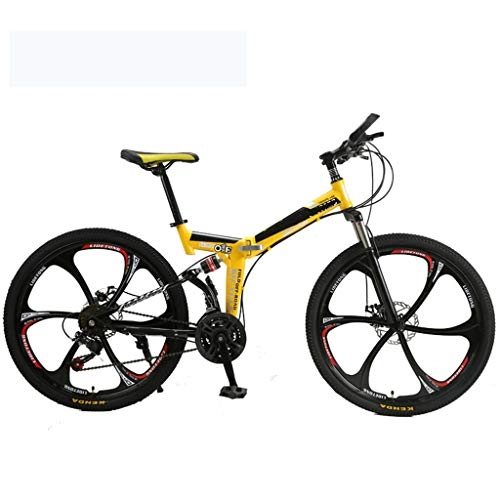 Bicicletas de montaña plegables : Zhangxiaowei Bicicletas Overdrive Hardtail Bicicleta de montaña Plegable de Bicicletas 26" Rueda 21 / 24 Velocidad, 21 Speed