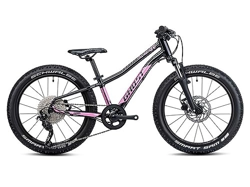 Bicicletas de montaña : Ghost Lanao 20 Full Party Mountain Bike (20 pulgadas, negro / rosa)
