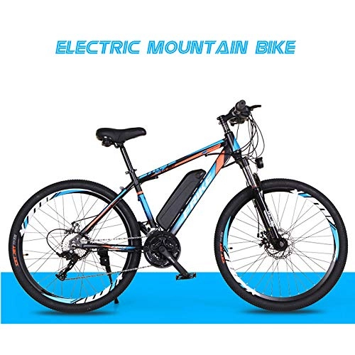 Electric Mountain Bike : 2020 Upgraded Electric Mountain Bike, 250W 26'' Electric Bicycle with Removable 36V 10AH Lithium-Ion Battery for Adults, 27 Speed Shifter, D
