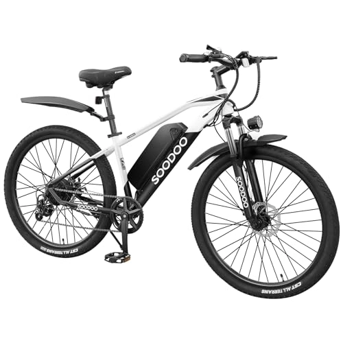 Electric Mountain Bike : 26" Electric Bike for Adult. 2605 E-Bike with 250W High-Speed Brushless Motor. Electric Bicycle Built-in 36V-8AH Removable Li-Ion Battery, Shimano 7 Speed, G51 LCD Display, Dual Disk Brake