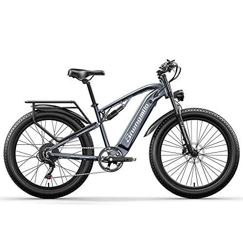 Electric Mountain Bike : 26" electric mountain bike, BAFANG motor 48V15AH battery, full shock dual hydraulic oil brakes