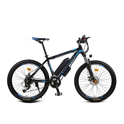 Electric Mountain Bike : Adult Mountain Electric Bike, High Carbon Steel Frame Juvenile Student Electric Bicycle, 36V Lithium Battery With LCD Display, B, 27 speed
