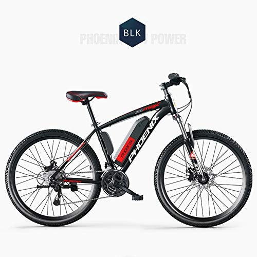 Electric Mountain Bike : AKEFG 26'' Electric Mountain Bike Removable Large Capacity Lithium-Ion Battery (36V 250W), Electric Bike 27 Speed Gear Three Working Modes, A