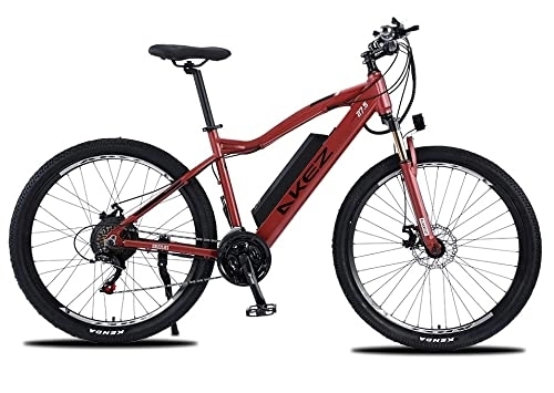 Electric Mountain Bike : AKEZ 27.5 inch electric bicycle lithium battery Ebikes for adult mountain bikes